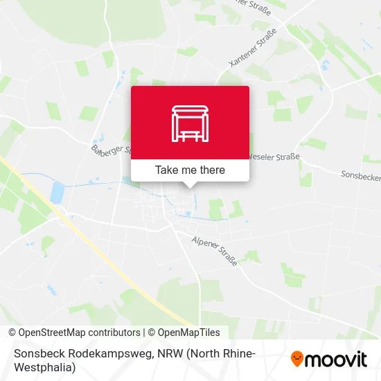 Sonsbeck Rodekampsweg map