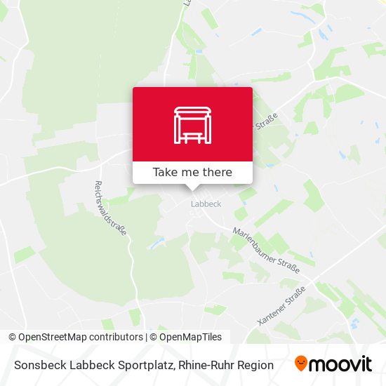 Sonsbeck Labbeck  Sportplatz map