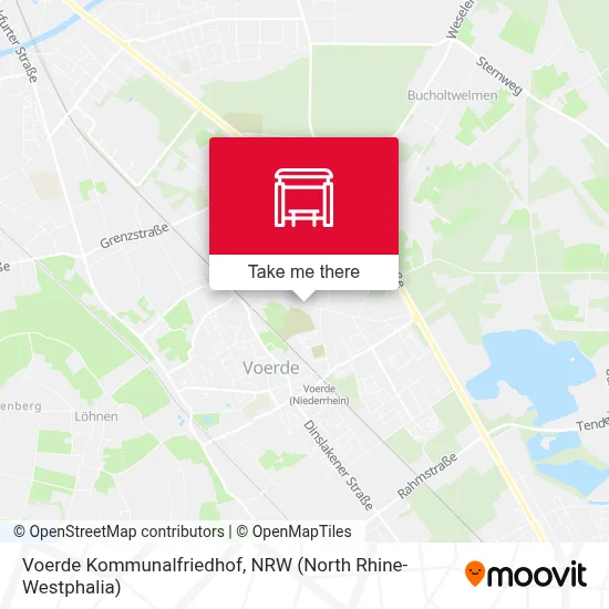 Voerde Kommunalfriedhof map