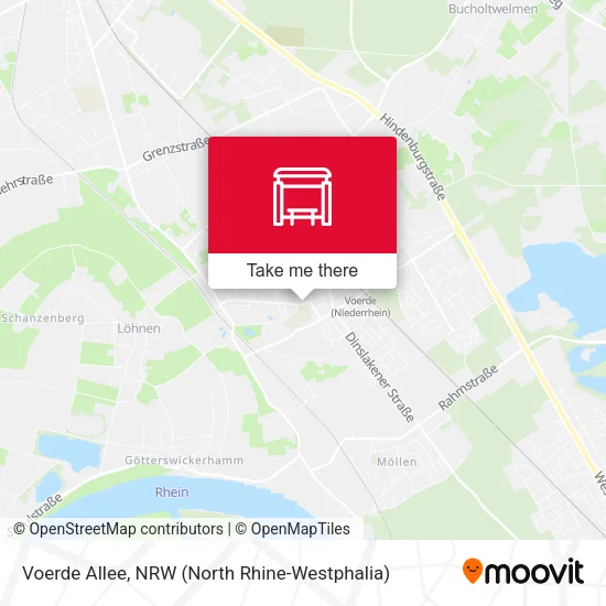 Карта Voerde Allee