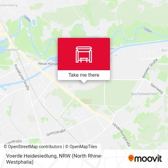 Карта Voerde Heidesiedlung