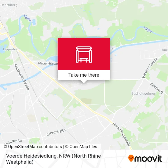 Карта Voerde Heidesiedlung