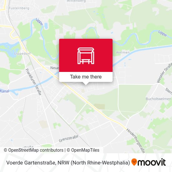 Voerde Gartenstraße map