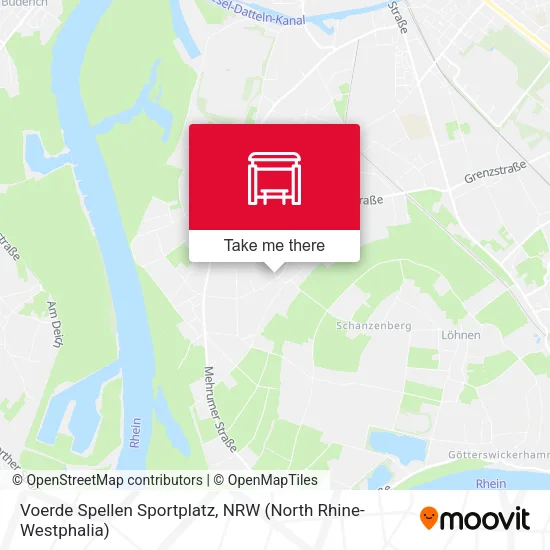 Карта Voerde Spellen Sportplatz