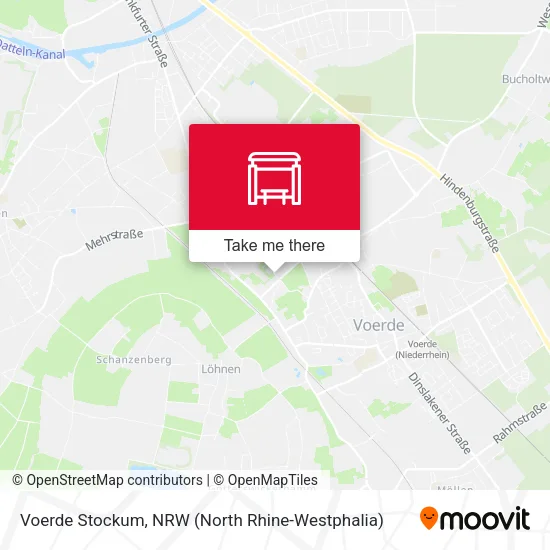 Карта Voerde Stockum