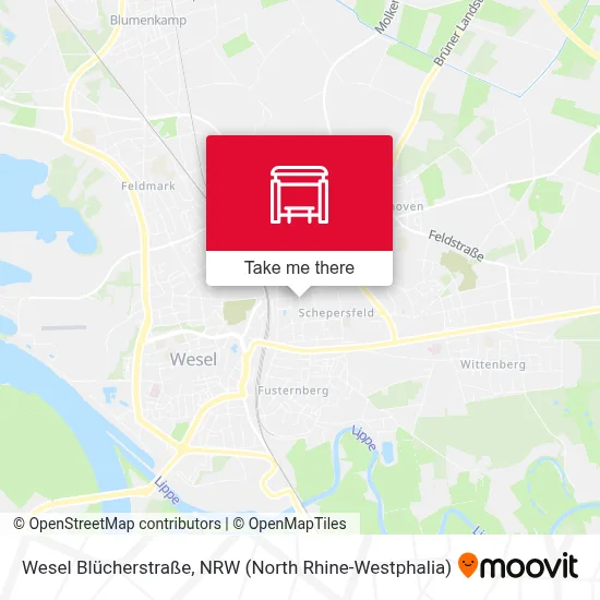 Wesel Blücherstraße map