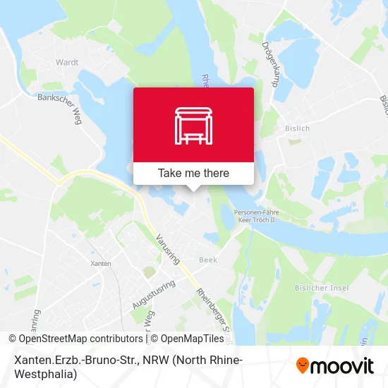 Xanten.Erzb.-Bruno-Str. map