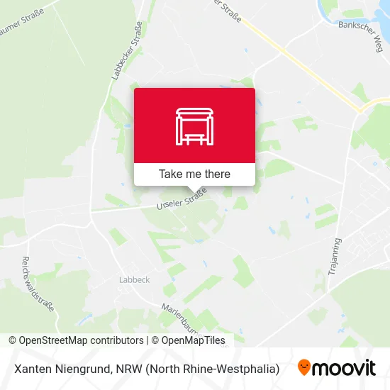 Xanten Niengrund map