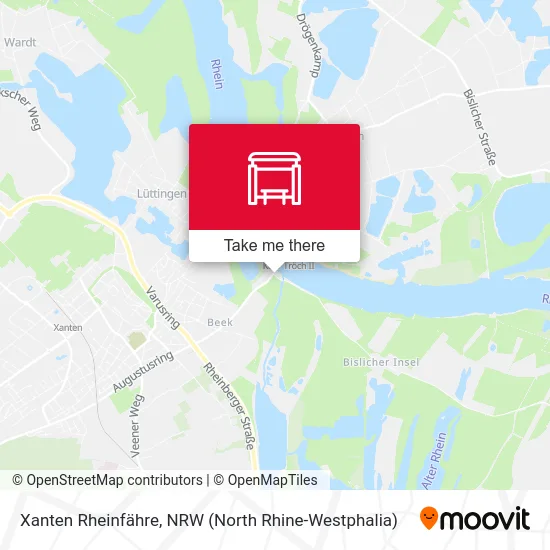 Карта Xanten Rheinfähre