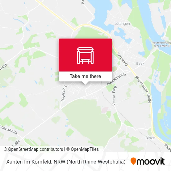 Xanten Im Kornfeld map