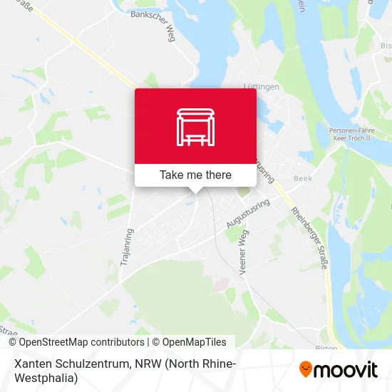 Xanten Schulzentrum map