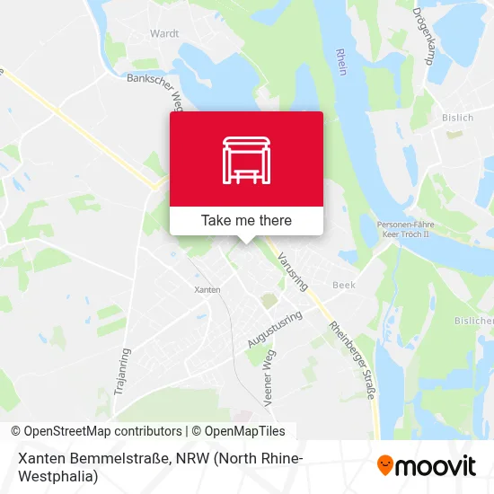 Xanten Bemmelstraße map