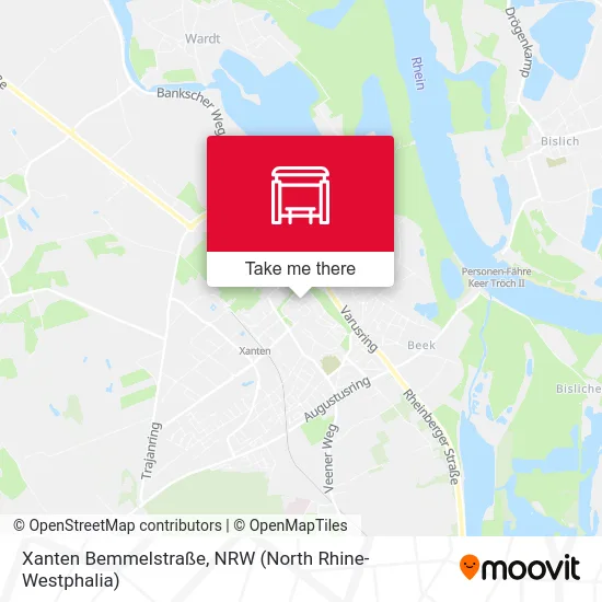 Xanten Bemmelstraße map