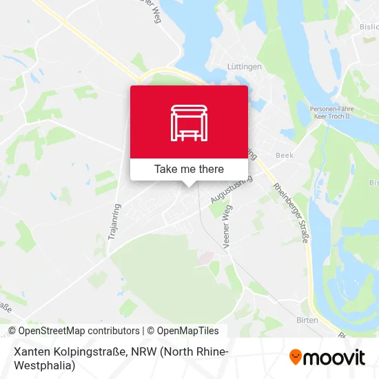 Xanten Kolpingstraße map