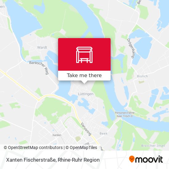 Xanten Fischerstraße map