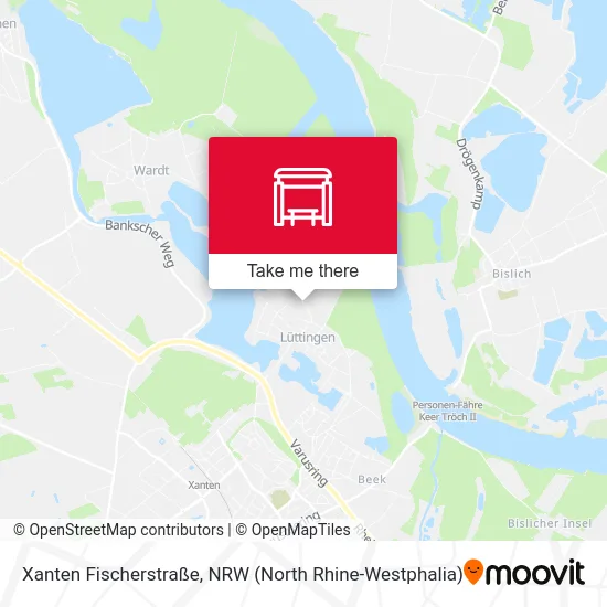 Xanten Fischerstraße map