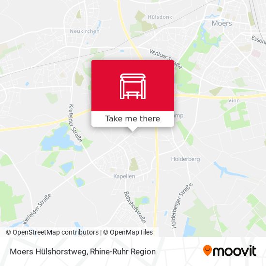 Moers Hülshorstweg map