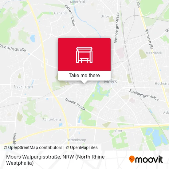 Карта Moers Walpurgisstraße