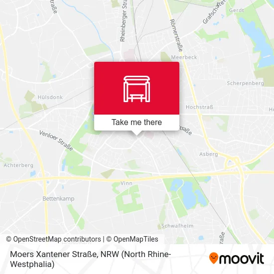 Moers Xantener Straße map