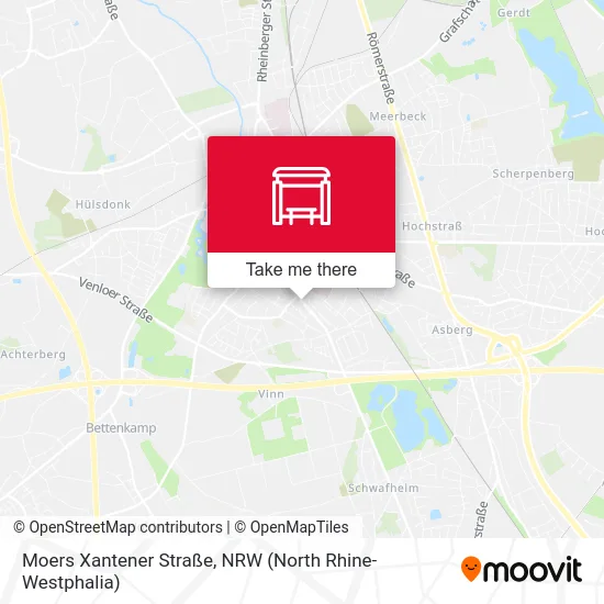 Карта Moers Xantener Straße