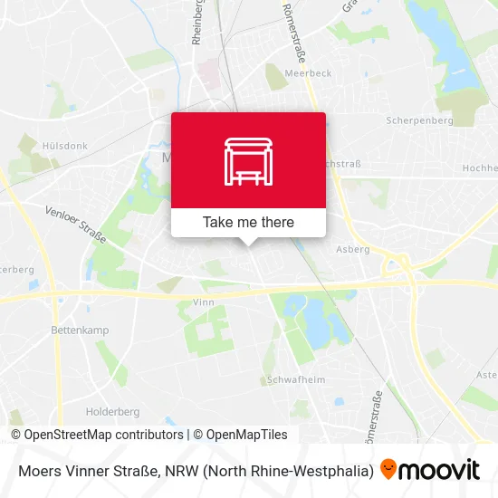 Карта Moers Vinner Straße