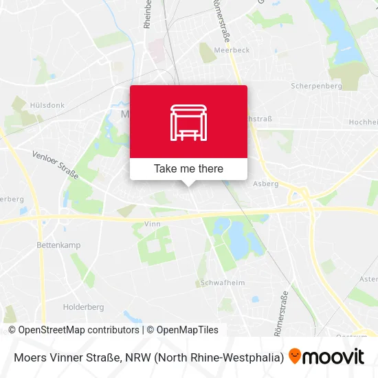 Карта Moers Vinner Straße