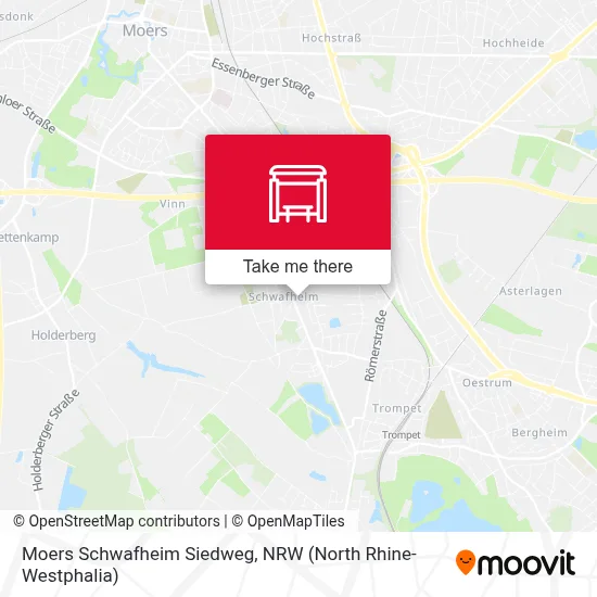 Moers Schwafheim Siedweg map