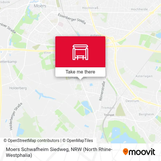 Moers Schwafheim Siedweg map
