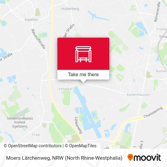 Moers Lärchenweg map