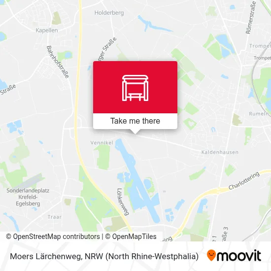 Moers Lärchenweg map