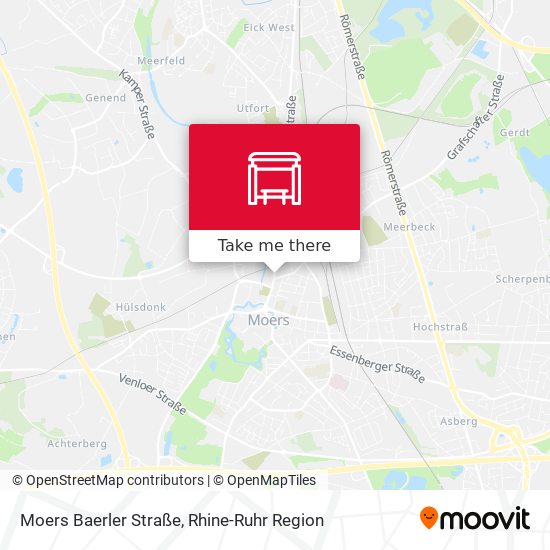 Moers Baerler Straße map