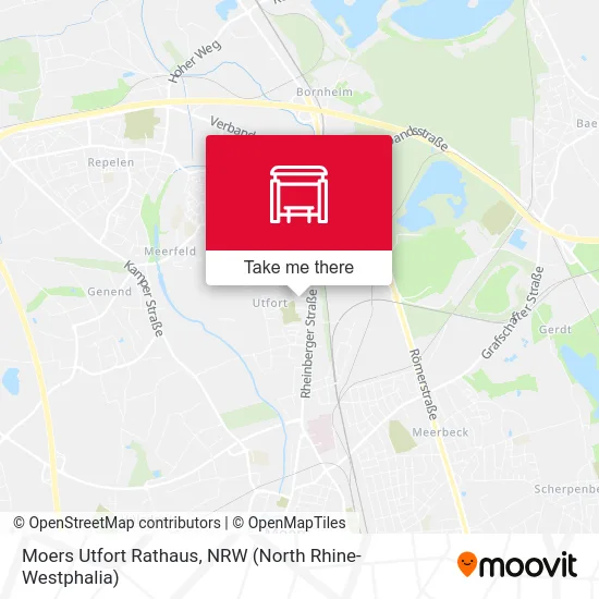 Карта Moers Utfort Rathaus