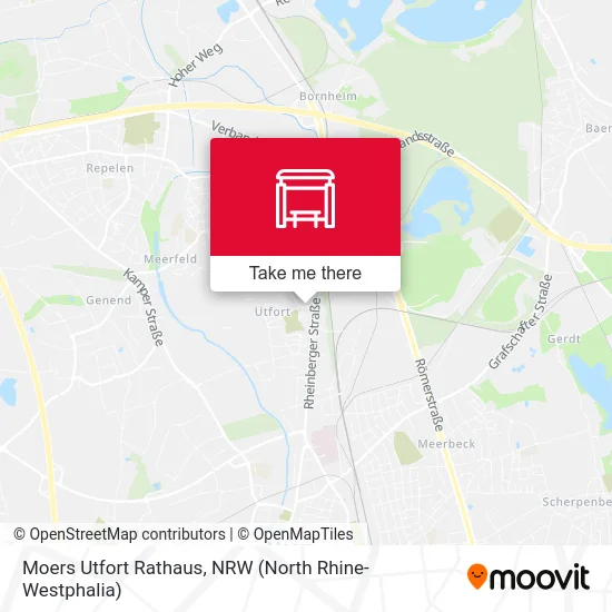 Карта Moers Utfort Rathaus