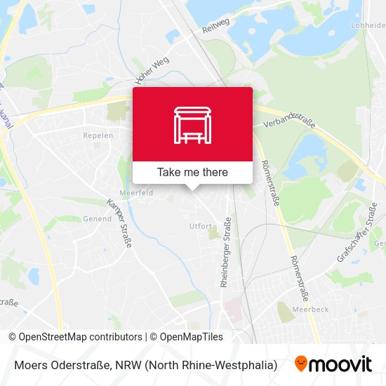 Moers Oderstraße map