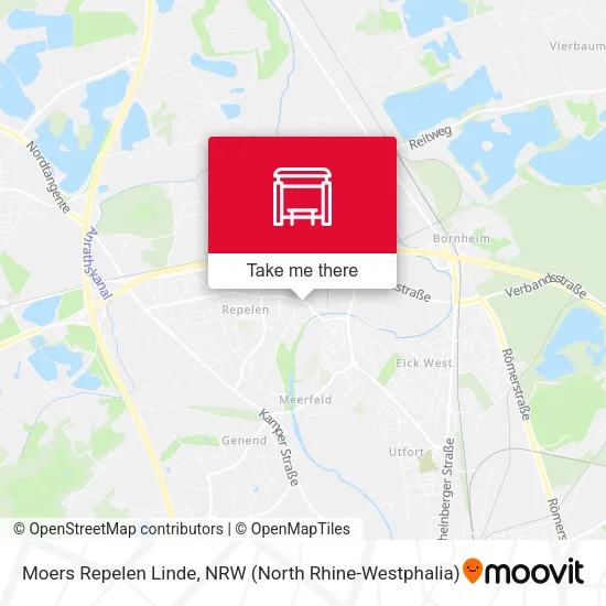 Карта Moers Repelen Linde