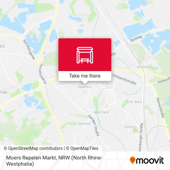 Карта Moers Repelen Markt