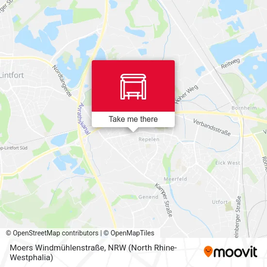 Карта Moers Windmühlenstraße