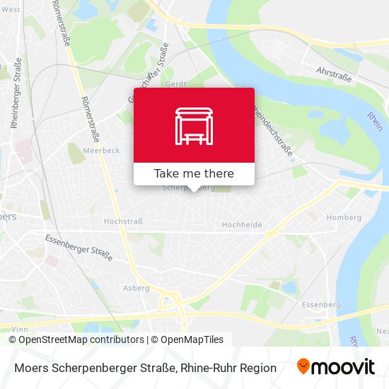 Moers Scherpenberger Straße map