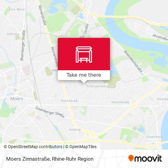 Moers Zinnastraße map