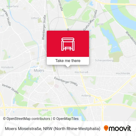 Moers Moselstraße map