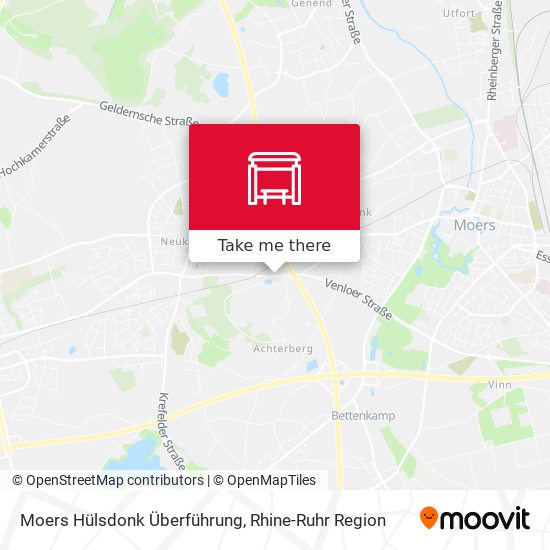 Moers Hülsdonk Überführung map