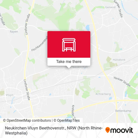 Карта Neukirchen-Vluyn Beethovenstr.