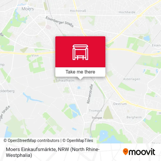 Карта Moers Einkaufsmärkte