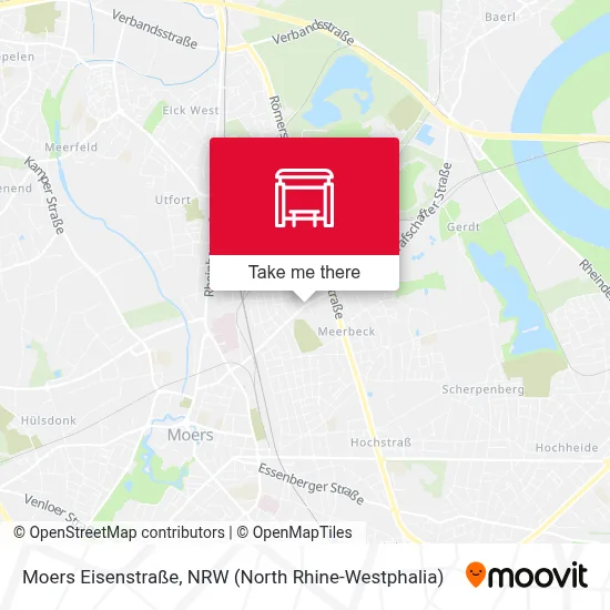 Moers Eisenstraße map