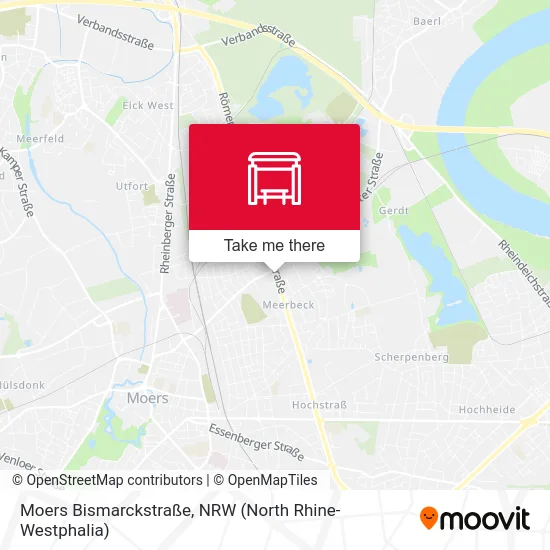 Moers Bismarckstraße map