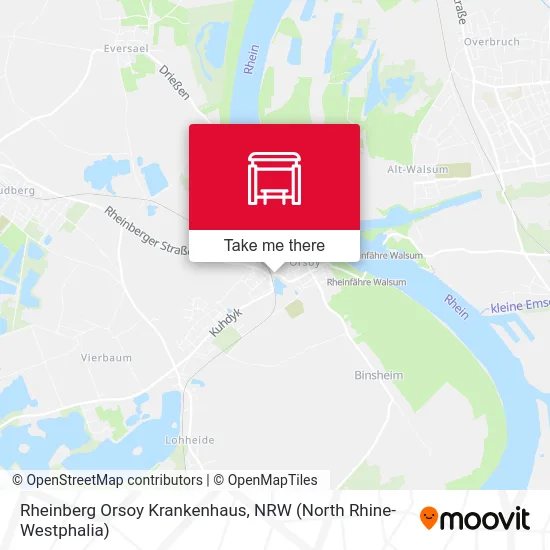 Rheinberg Orsoy Krankenhaus map