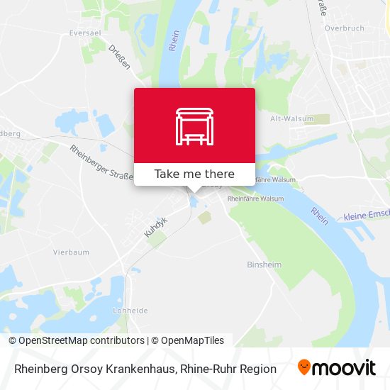 Rheinberg Orsoy Krankenhaus map