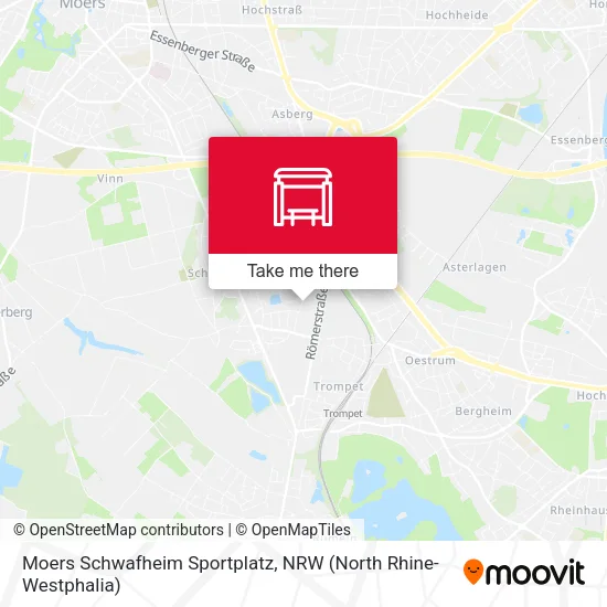 Карта Moers Schwafheim Sportplatz