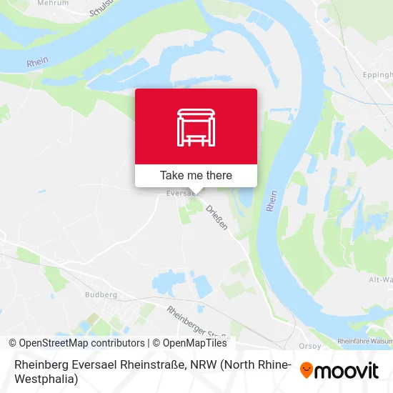 Карта Rheinberg Eversael Rheinstraße