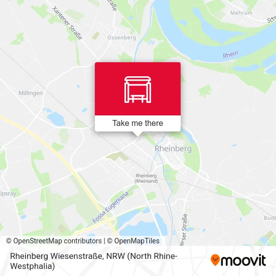 Карта Rheinberg Wiesenstraße